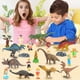 thumbnail image 3 of 20x Juego de juguetes de modelo de dinosaurio Juego de despertar intereses realistas Pequeños educativos resistentes a caídas para exhibición en el au Soledad Figuras de dinosaurios, 3 of 10