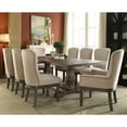 thumbnail image 3 of ACME Landon Square Wooden Top Dining Table in Salvage Brown, 3 of 3