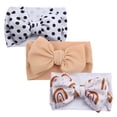 thumbnail image 2 of 3PCS Baby Girl Bow Headband Headwraps Knotted Headband Rabbit Ears Turban Cute Hair Accessories, 2 of 4
