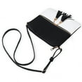thumbnail image 5 of Adibosy Lightweight Medium Crossbody Bag Shoulder Bag with Tassel Zipper Pocket Adjustable Strap Blackwhite, 5 of 7