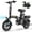 Black, variant on URLIFE 14"Folding Electric Bike for Adults,500W Peak Motor,48V 7.5AH Removable Battery,Mini Ebike for Adults City Commuter,UL2849-Black