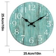 thumbnail image 3 of Non-Ticking Battery Operated Wall Clock, Quiet Themed Clock for Bathroom, Kitchen, Living Room, and Bedroom, 3 of 3