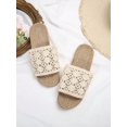 thumbnail image 4 of Fashionable Women's Woven Grass Lightweight Comfortable & Versatile Casual Vacation Personality Flat Sandals, 4 of 4