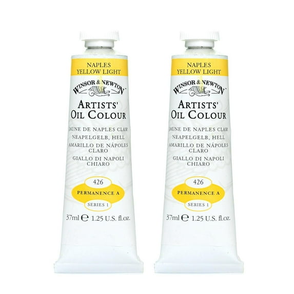 Artists' Oil Colours Naples yellow light, 426, 37 ml (pack of 2)