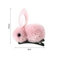 thumbnail image 6 of Hyasfey Convenient Hair Clip Excellent Workmanship Colorful Cartoon Rabbit Shape Hair Pin for Kids, 6 of 8