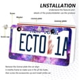 thumbnail image 5 of Coolnut Purple Galaxy License Plate Frames 2pcs, Aluminum Universal Car License Plate Holder with Elliptical Hole for US Vehicles, 12"x 6", 5 of 7