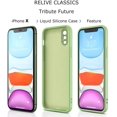 thumbnail image 2 of Shockproof Liquid Silicone Case for iPhone Xr 6.1", Full Covered Square Design Slim Soft Gel Rubber Cases [Anti-Scratch & Fingerprint] with [Enhanced Camera & Screen Protection] Microfiber Liner, Red, 2 of 8