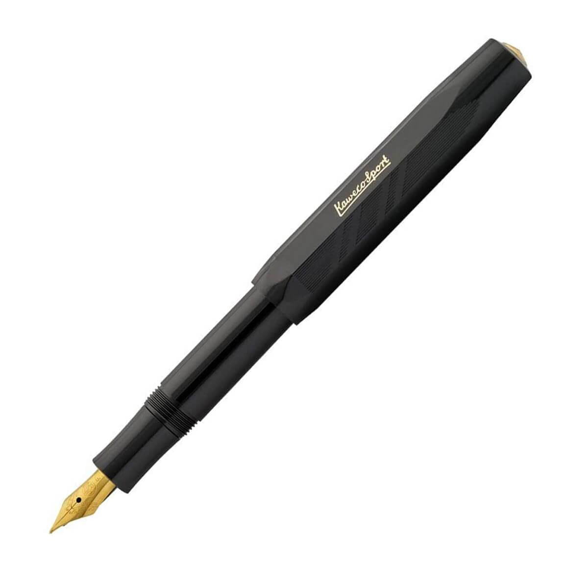 Kaweco 10000044 Classic Sport Fountain Pen, Black, Extra Fine