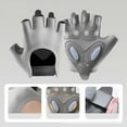 thumbnail image 5 of Gelikeya Kids Bike Gloves Size 10-12 Grey, Bicycle Biking Breathable Fingerless Gloves Grey 10-12 Years, 5 of 5