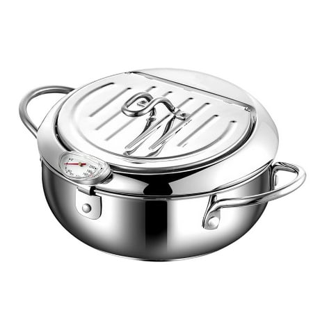 

Dtydtpe kitchen accessories Household Stainless Fryer Mini Control With Strainer And Steel Fryer Temperature Kitchen，Dining & Bar