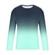 thumbnail image 5 of Amzcrzy - Sudadera Para Hombre, Estilo Casual, Con Estampado Deportivo, Manga Larga, Cuello Redondo, Color Verde Menta, Talla 2Xl, 5 of 5