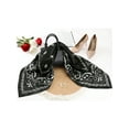 thumbnail image 5 of 35" Large Square Satin Scarf Paisley Silky Hair Scarf Head Wrap Bandanas for Women, 5 of 6