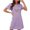 Purple, variant on WREESH Nightgown for Women Valentine's Day Short Sleepshirts with Heart Print for Cozy and Cute Sleepwear Black