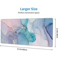 thumbnail image 3 of Marble XL Large Gaming Mouse Pad, Waterproof Non-slip Extended Cute Gifts Full Desk Mousepad Desktop Mat, Stitched Edges Big Long Deskmat for Laptop, Keyboard, Computer for Women Office, 31.5*11.8 In, 3 of 6