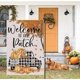 thumbnail image 2 of Bandera de jardín de otoño de 12 x 18, decoración de otoño de calabaza de bienvenida al aire libre, bandera de patio de otoño de camión pequeño de doble cara Otoño Acción de Gracias Hallowee, 2 of 5