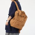 thumbnail image 4 of Mochila informal de lona con bolso con cremallera impermeable transpirable para libro portátil Hugtrwg Para estrenar, 4 of 7