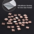 thumbnail image 3 of 1600Pcs Self Adhesive Mirror Mosaic Sheet Square Glass Tile Sticker, Happier Feeling, Mirror Finishing, 3 of 7