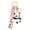 Pink, variant on Adorable Waving Panda Keychain Cartoon Animal Charm Pendant Cute Key Ring for Women Men Car Accessory, 1.85x1.37 inch, Pink