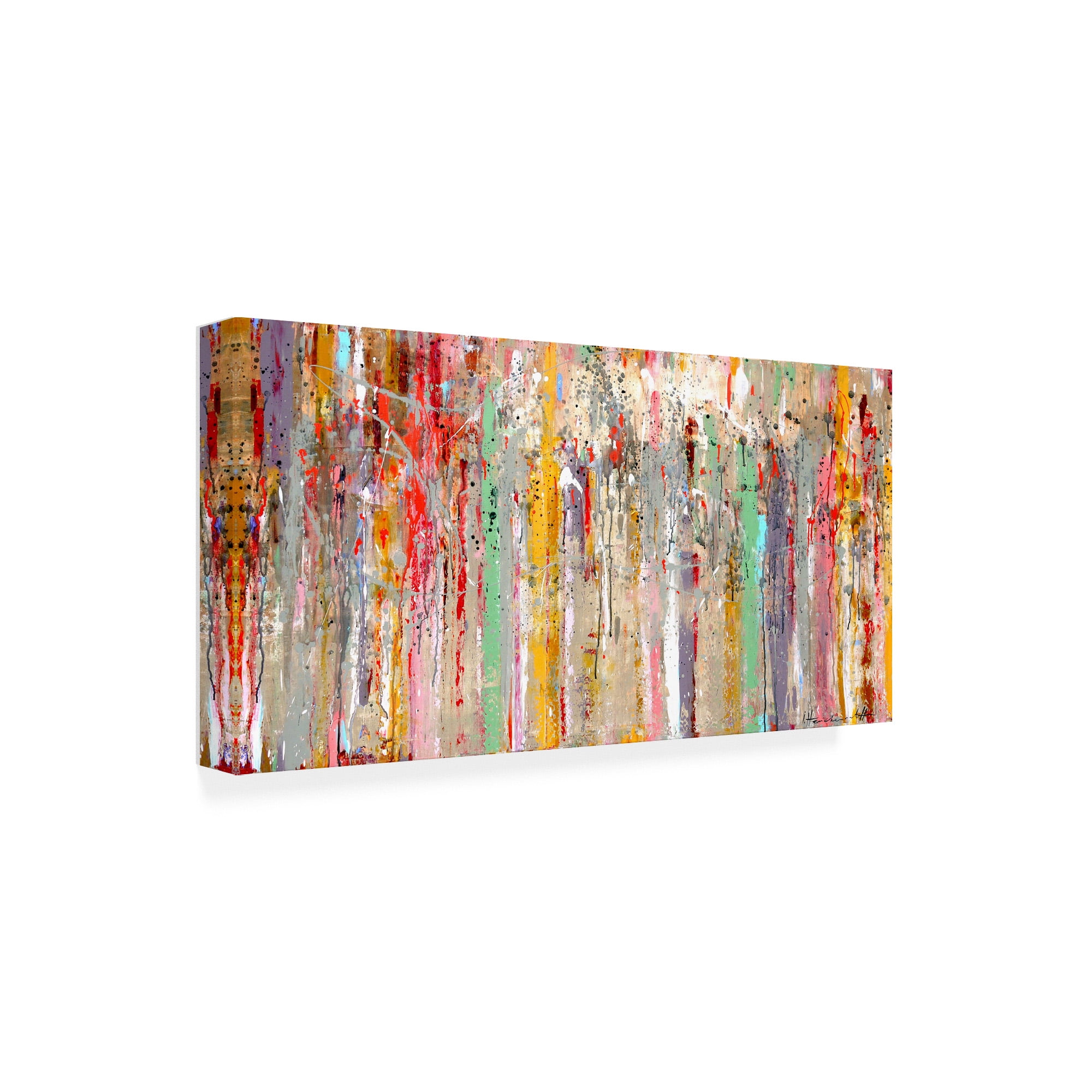 Trademark Fine Art 'Vertical Reflections' Canvas Art by Ingeborg Herckenrat