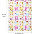 thumbnail image 2 of AllWays Plaza Birthday Wrapping Paper Sheet - 12 Sheets Rainbow Clouds and Birthday Celebratory Design Folded Flat for Party, Baby Showers - 19.7 Inch X 30 Inch Per Sheet, 2 of 15