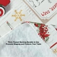 thumbnail image 2 of Holiday Christmas Tree Farm Truck Print 52 x 70 inch Rectangle Vinyl Flannel Backed Dining Tablecloth, 2 of 7
