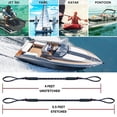 thumbnail image 3 of 2Pcs Set Bungee Dock Line Mooring Rope For Boat 4 Ft 2 Ropes Rope Bungee Cord Dock Line Boats Kayak Accessories ,Easy to Operate, 3 of 5