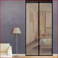 thumbnail image 4 of Graflsoa Magnetic Hook & Loop Door Screen - 120x210cm Coffee Stripe, No-Drill Insect Netting with Self-Adhesive Tape for Easy Installation, Polyester Mesh for Full Insect Protection., 4 of 6