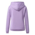 thumbnail image 6 of kamemir Woman Hoodies Essentials Women's Fleece Full-Zip Hoodie (Available in Plus Size)(D-Purple,XL), 6 of 7