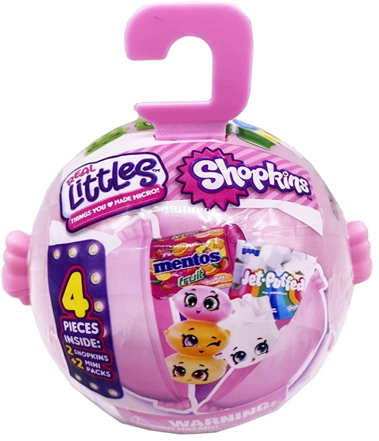 Åh gud mest fire Shopkins Real Littles Snack Time! Mystery Pack (Ball) - Walmart.com