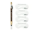 thumbnail image 3 of Khasana Brow Shaping Kit Definer, Eyebrow Stamp Stencil Kit with Waterproof Pencil Dual-ended, Brow Creamy Liner with Sharpener and Sponge Applicator #22 Brown, 3 of 7