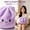 Purple, variant on Giant Dumpling Pillow,Cute Plush Stuffed Pillow Dumpling Plush,Giant Dumpling Stress Ball Squeeze for Adults Office Decor