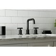 thumbnail image 3 of Kingston Brass KS1410RKX Webb Widespread Bathroom Faucet with Knurled Handle and Push Pop-Up Drain, Matte Black, 3 of 8