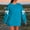Light Blue, variant on HOMBOM Casual Sweatshirt for Women Holiday Plain Pullover Army Green Bows No Hood Graphic Crew Neck Womens Tops Long Sleeve