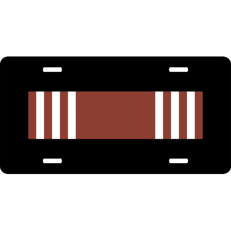 Good Conduct Medal Ribbon - U.S. Army Good Conduct Medal Ribbon License Plate
