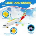 thumbnail image 3 of JUGAAD LIFE Airplane Toys for Kids, Bump and Go Action, Toddler Toy Plane with LED Flashing Lights and Music for Boys & Girls 3 -12 Years Old, 3 of 8
