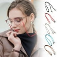 thumbnail image 2 of BOWTONG Colorful Glasses Chain Eyeglass Sunglasses Cotton String Cord Retainer Glasses Lanyard Glasses Strap Eyewear Accessories X7J9, 2 of 9