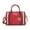 Red, variant on MKF Collection Vegan Leather Satchel Bags for Women, Crocodile-Embossed Purse Handbag by Mia K. Brown