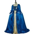 thumbnail image 3 of Women's Victorian Rococo Elegant Blue Dress Queen Marie Antoinette Ball Gown 18th Century Court Dress Gown, 3 of 7