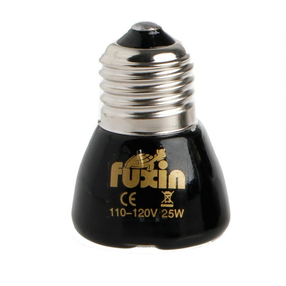 Heat Emitter Lamp Ceramic Heating Bulb Pet Heater E27 110V 25W Lamp Brooder Bulb for for Turtle Box