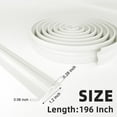 thumbnail image 4 of Weather Stripping for Doors&Windows, 196" Self-Adhesive PU Foam Seal Strip - Soundproofing, Insulation, Door Sweep for Interior Doors (White), 4 of 6