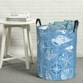 thumbnail image 6 of XMXT Collapsible Laundry Basket, Oceans and Seas Line Drawing Waterproof Laundry Hampers Storage Baskets Dirty Clothes Hamper, 62L, 6 of 8