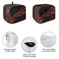 thumbnail image 5 of Toaster Cover 2 Slice, Red Marble Dustproof Bakeware Oven Protector with Top Hook, Gold Abstract Vintage Modern Ombre Art Waterproof Small Kitchen Appliance Toasters Dust Cover, 11"x6"x8", 5 of 9