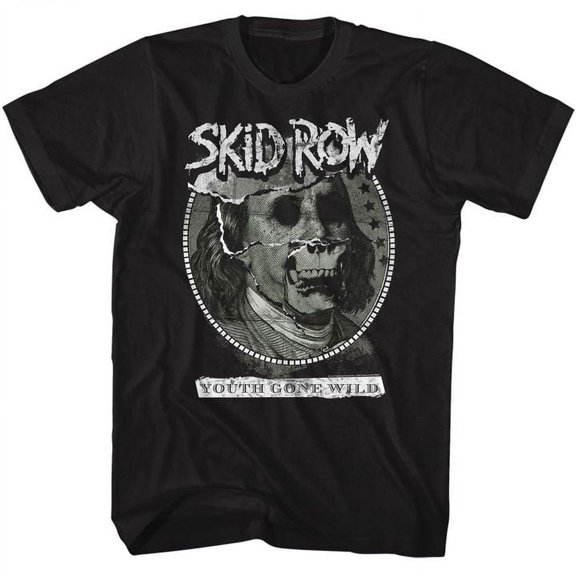 Skid Row Dead Benji Black Adult T-Shirt Lt