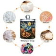 thumbnail image 6 of Yayeee 2 Pack Qtip Holder Bathroom Cotton Swab Canister with Lid Clear Dispenser Set, Starry Pizza, 6 of 6