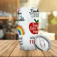 thumbnail image 3 of Rainbow Glitter Teacher Gift 20 oz Insulated Tumblers with Lid Stainless Steel Vacuum Tumbler Travel Coffee Mugs Best Teacher''s Day Gift, 3 of 6