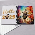 thumbnail image 4 of Hello 2025 Pug Celebrates Happy New Year Firework Balloon Spiral Bound Journal Dog Lover Gifts 5x7in Spiral Notebook - 02024, 4 of 5