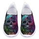 thumbnail image 1 of Zapatos planos casuales con estampado de calaveras góticas de colores para damas, zapatos de malla transpirables y cómodos, zapatillas nuevas para exteriores de verano y otoño, 1 of 5
