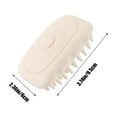 thumbnail image 3 of Cepillo de baño para mascotas con dispensador de jabón - Herramienta de peluquería de silicona para perros y gatos, elimina el pelo suelto, masaje y lavado, azul, 3 of 6