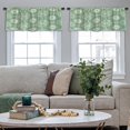 thumbnail image 4 of LALILO Kitchen Curtain Valance Japanese Arabic Indian Islamic Rod Pocket Window Curtain 52"x 18" Set of 2, 4 of 5