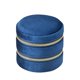 thumbnail image 1 of Estuche para Pendientes Perfecl de Terciopelo Doble Capa Portátil Azul, 1 of 8